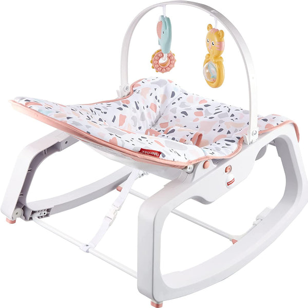 Cadeira de Balanço Relaxante Rosa